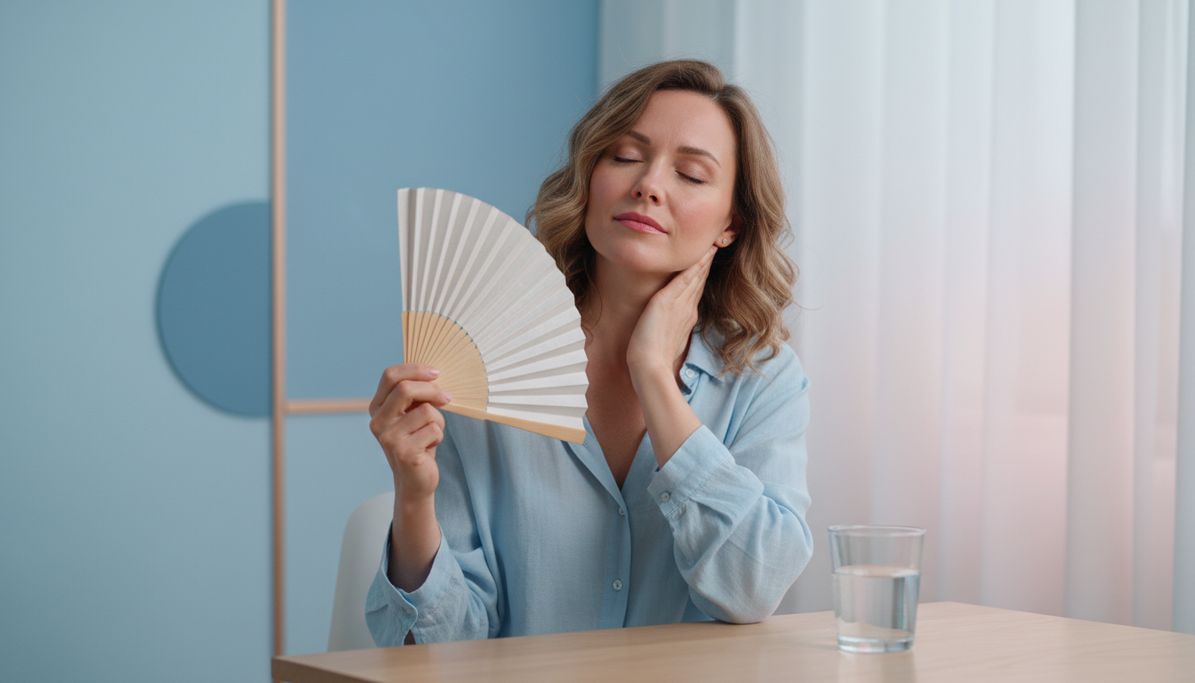 Persona con mal di testa da ansia che si massaggia le tempie